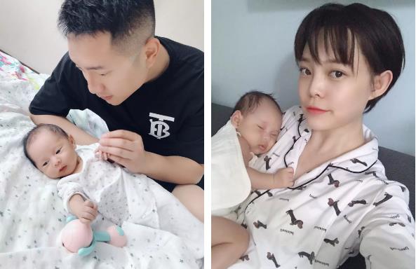 在月子中心合照