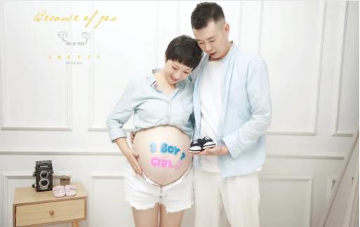 贝尔妈妈一家的孕期照